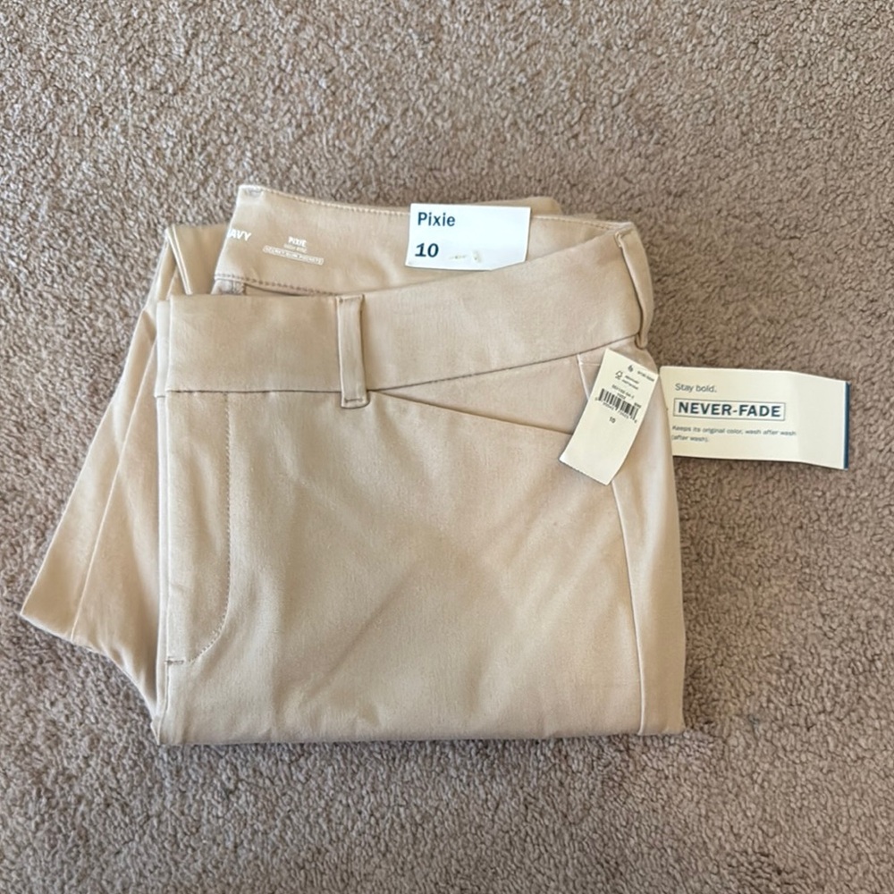 Tan ankle pixie pants